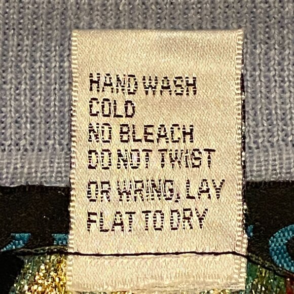 CAROL PATTERSON KNITS Sequin Embellished Sweater Ombre Cardigan Teal/Purple (L) - Picture 9 of 9